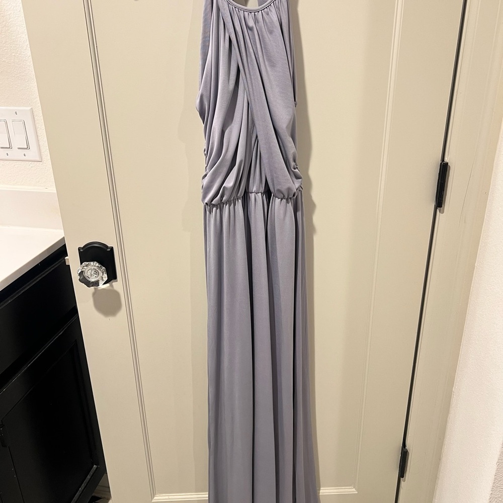 Elegant Grey Maxi Dress